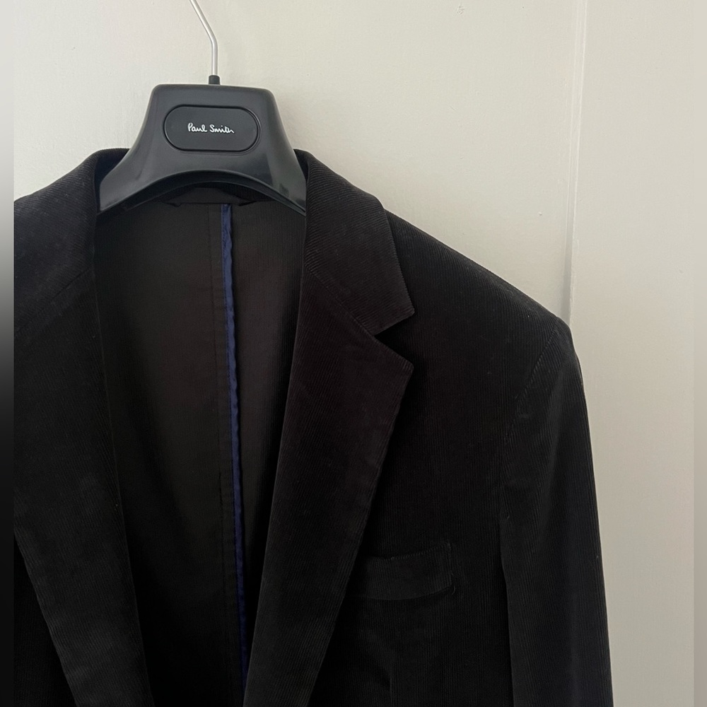 Paul Smith Corduroy Jacket - Sz. 42 Black / Midnight Grey